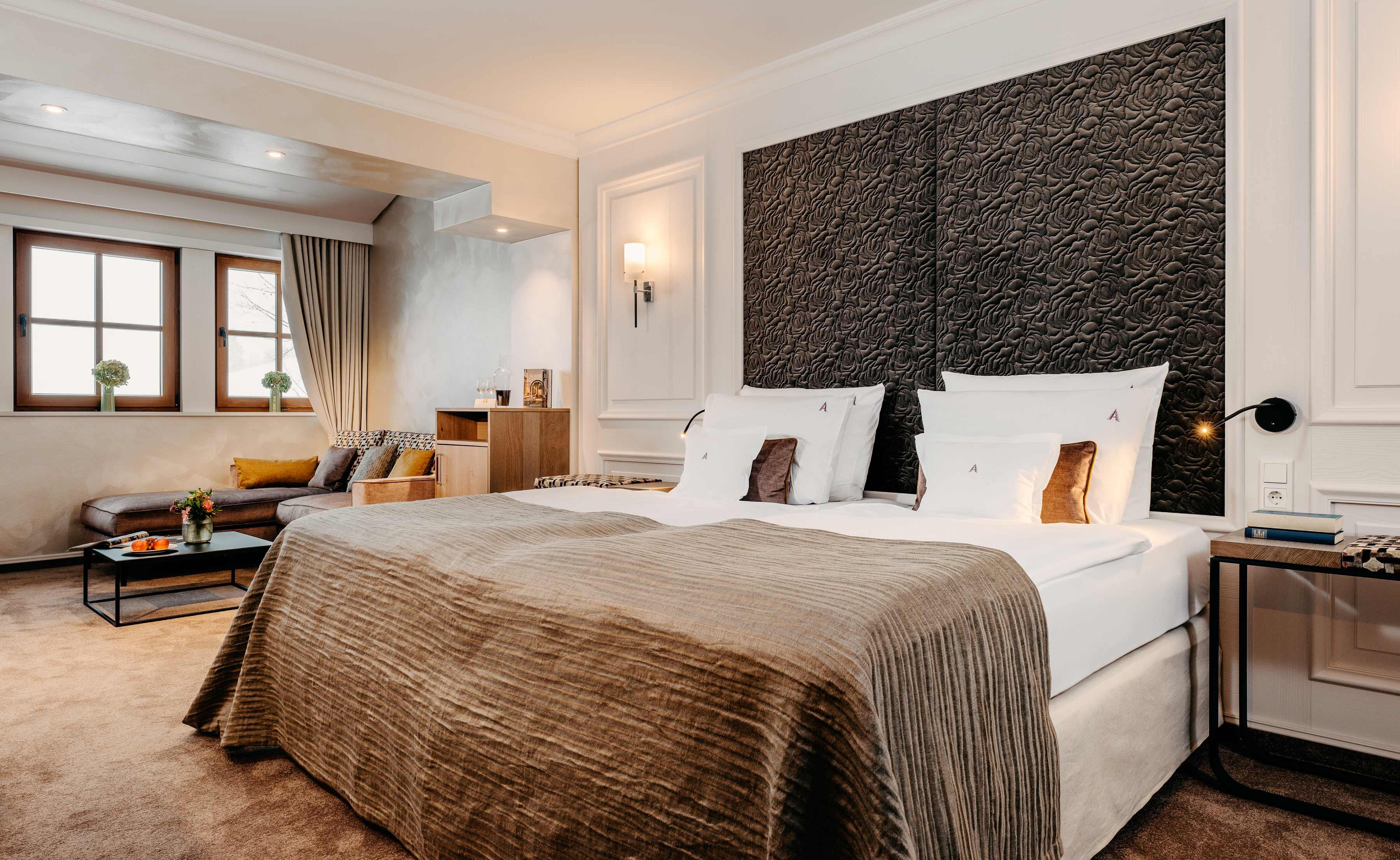 Hotelzimmer im Wellnesshotel Appartements mit Westblick